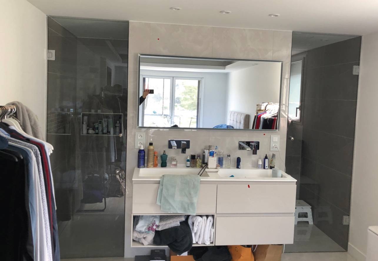 Ensemble de Porte de douche en verre sécurit à Cannes