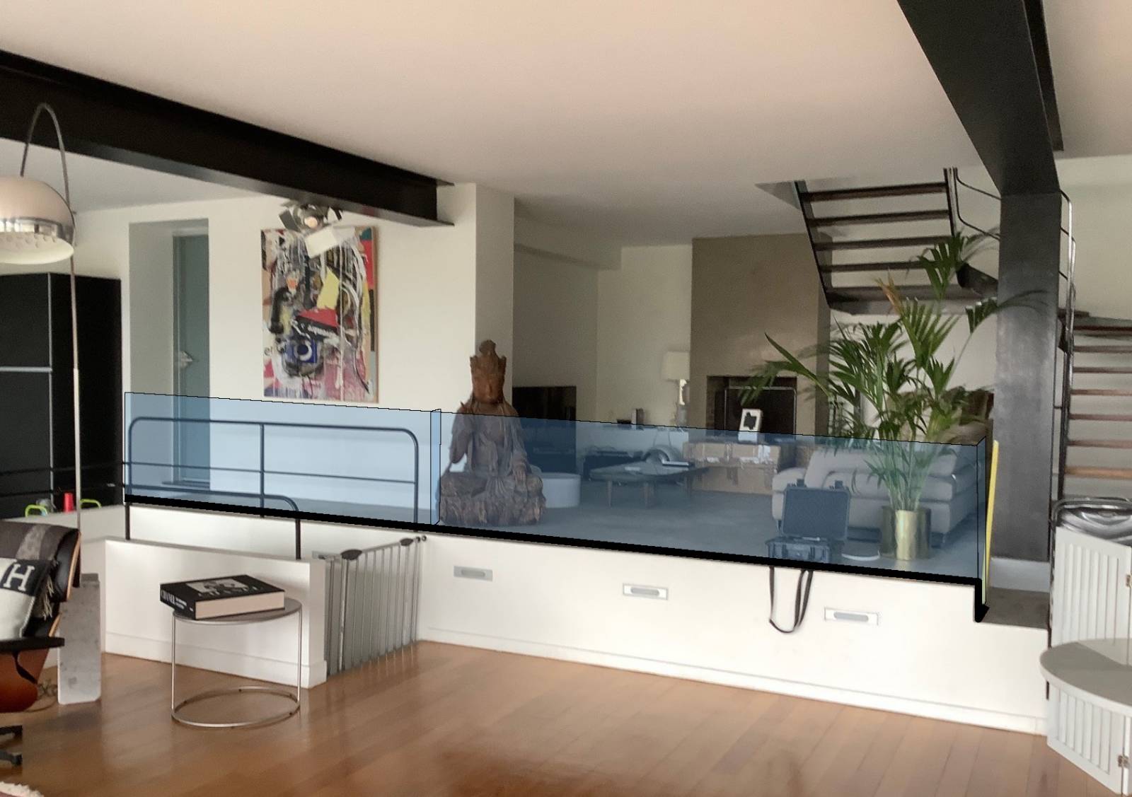 Projet garde corps en verre Cannes