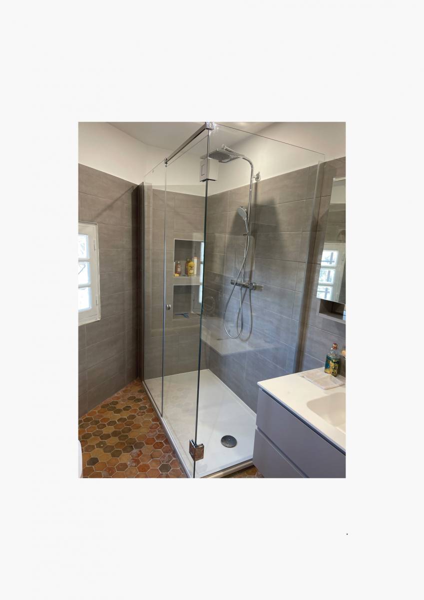 Paroi de douche d'angle Cannes