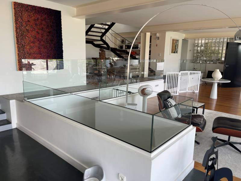 Installation d'un garde corps sur mesure